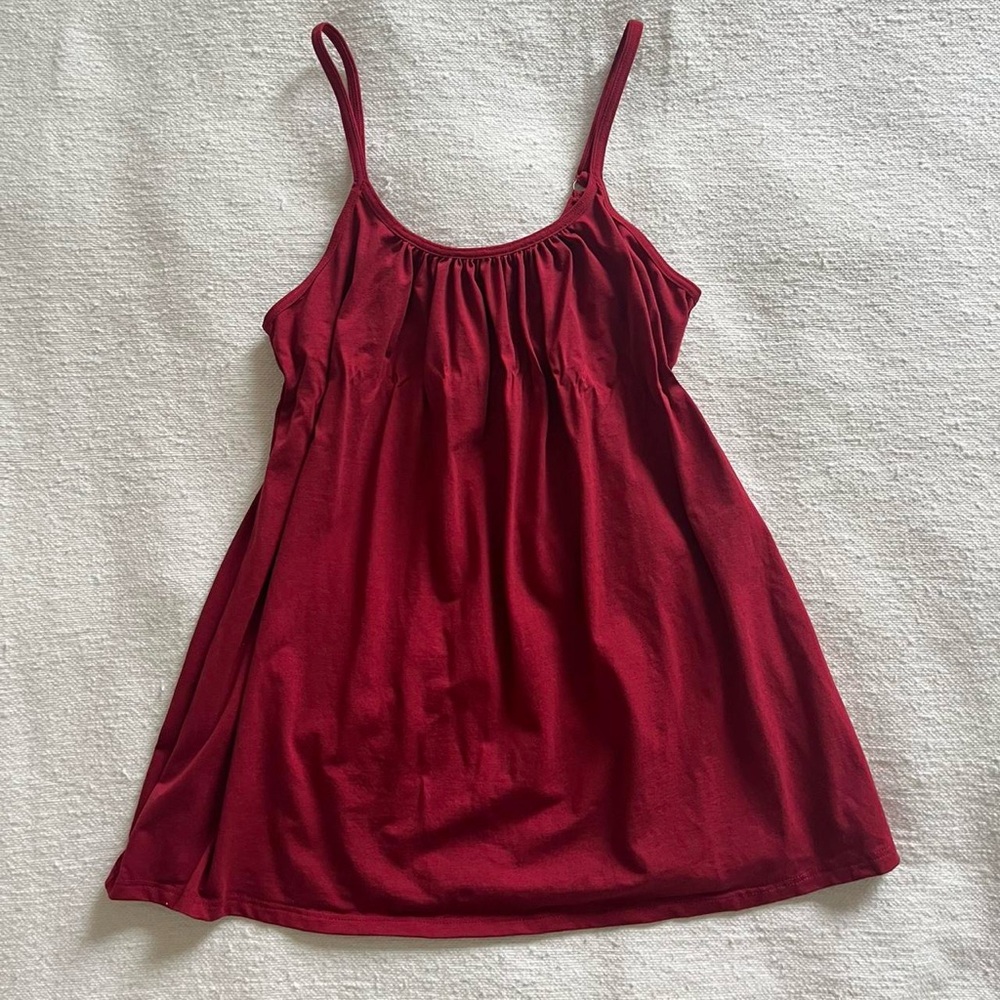 Vintage Babydoll Cherry Red Top 🍒